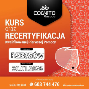 Kurs/Recertyfikacja KPP RZESZÓW pow. rzeszowski (woj. podkarpackie) - 30 STYCZNIA 2026